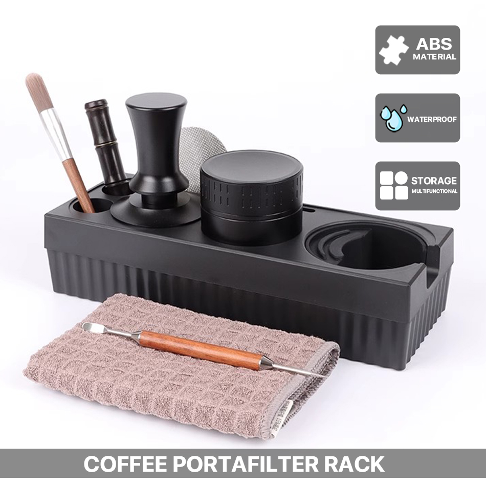 Coffee Knock Box - 51/53/58mm ABS kopi Portafilter rak Distributor