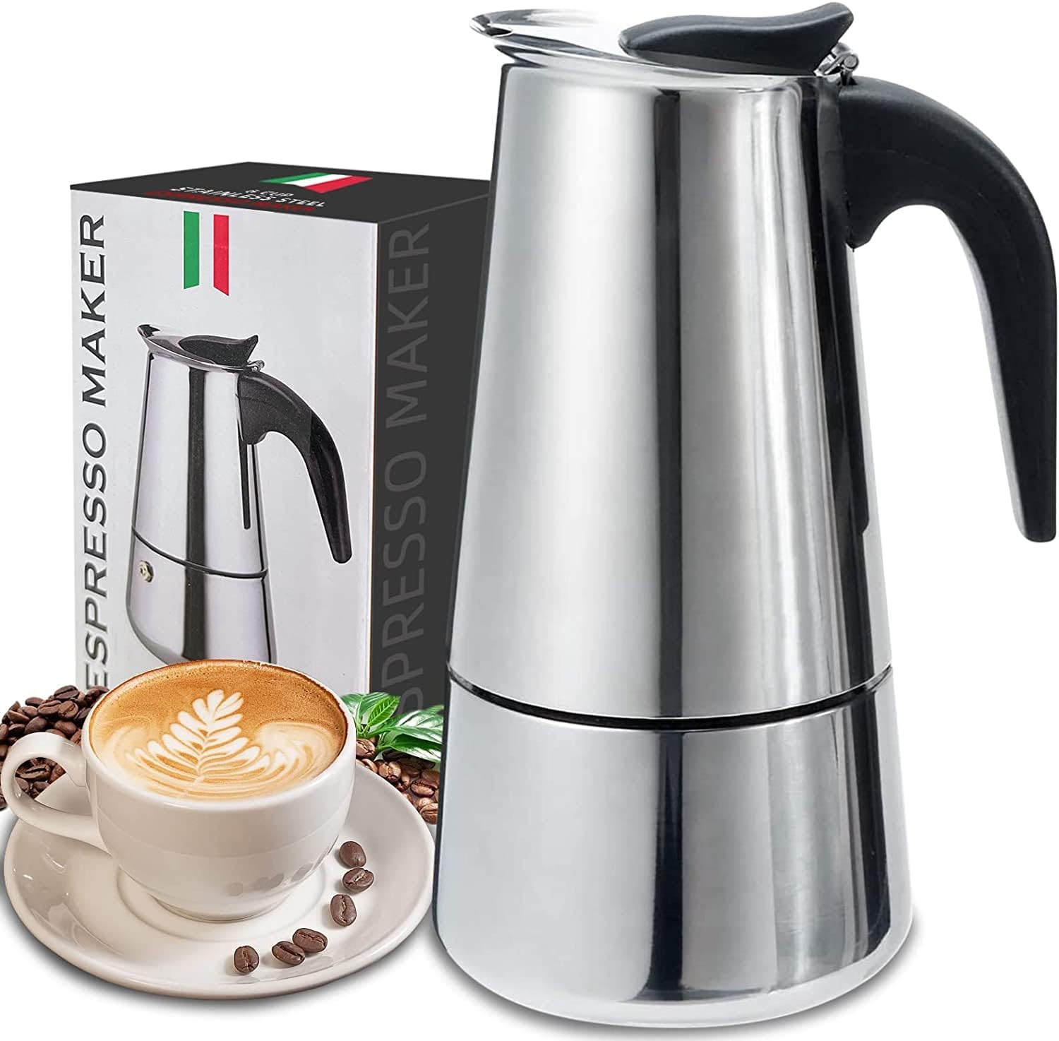 Coffee Equipment Wholesale - Cangkir kopi Moka, cangkir 4/6/9 cangkir