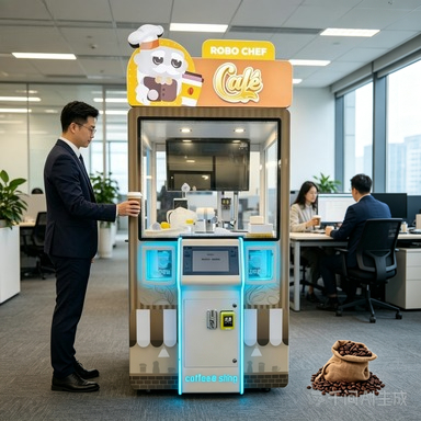 Coffee Equipment Stores - Mesin Penjual Kopi Komersial Otomatis Pengaduk