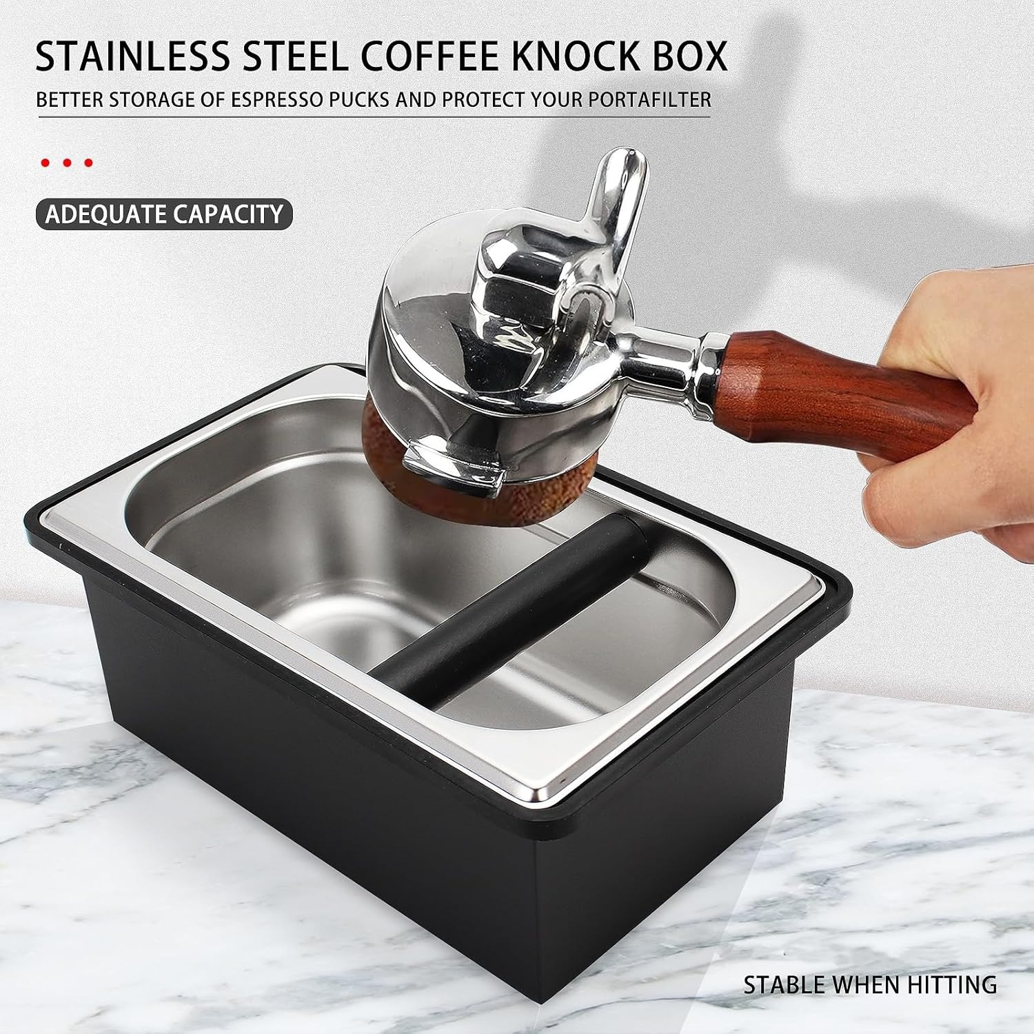 Coffee Knock Box - Kotak Penampung Ampas Kopi Espresso dari