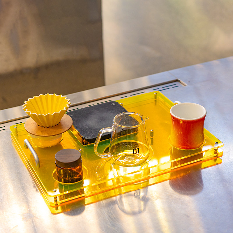 Coffee Equipment Tray - Nampan kopi akrilik, digunakan untuk menyimpan