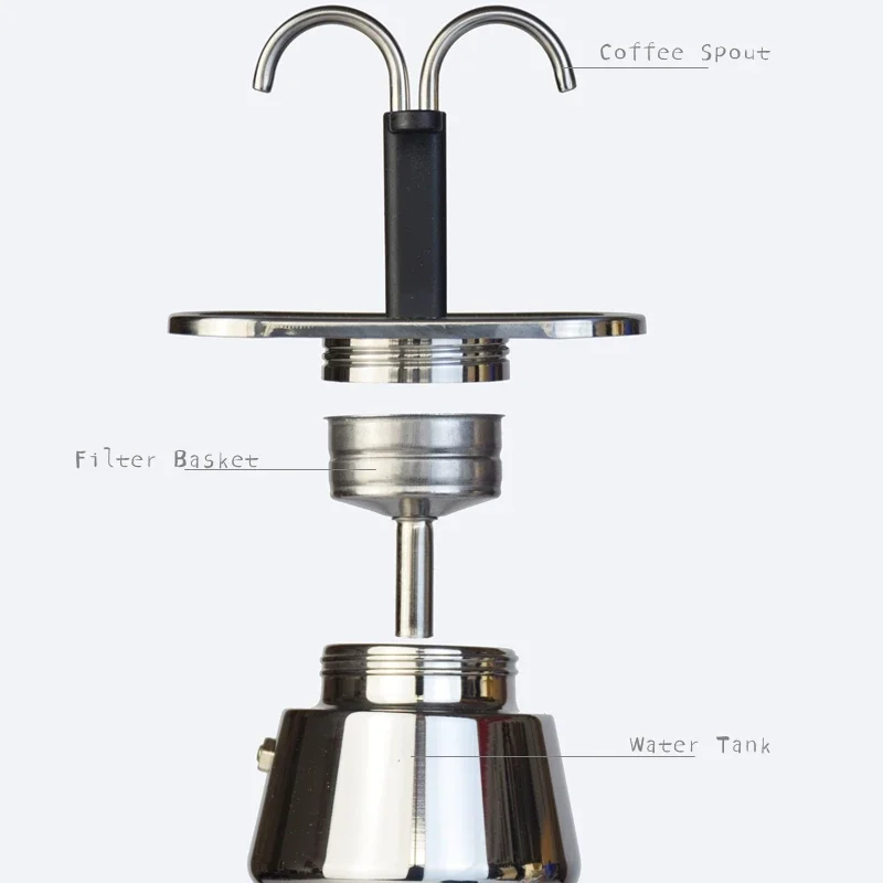 Mini Moka Pot tabung ganda 200 - Coffee Equipment Wholesale ulasan dan harga