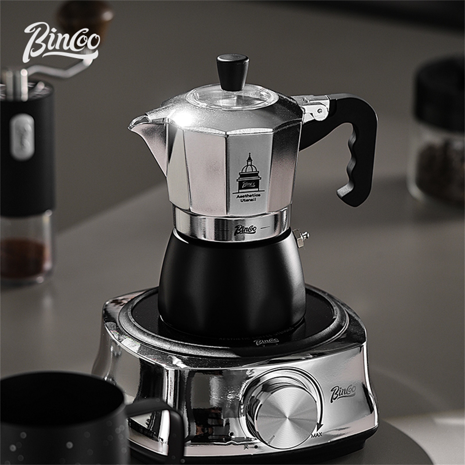 BINCOO Teko Moka Katup Ganda,  - Coffee Equipment Wholesale ulasan dan harga