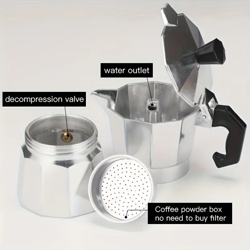 Moka Pot Aluminium Klasik 50-3 - Coffee Equipment Wholesale ulasan dan harga
