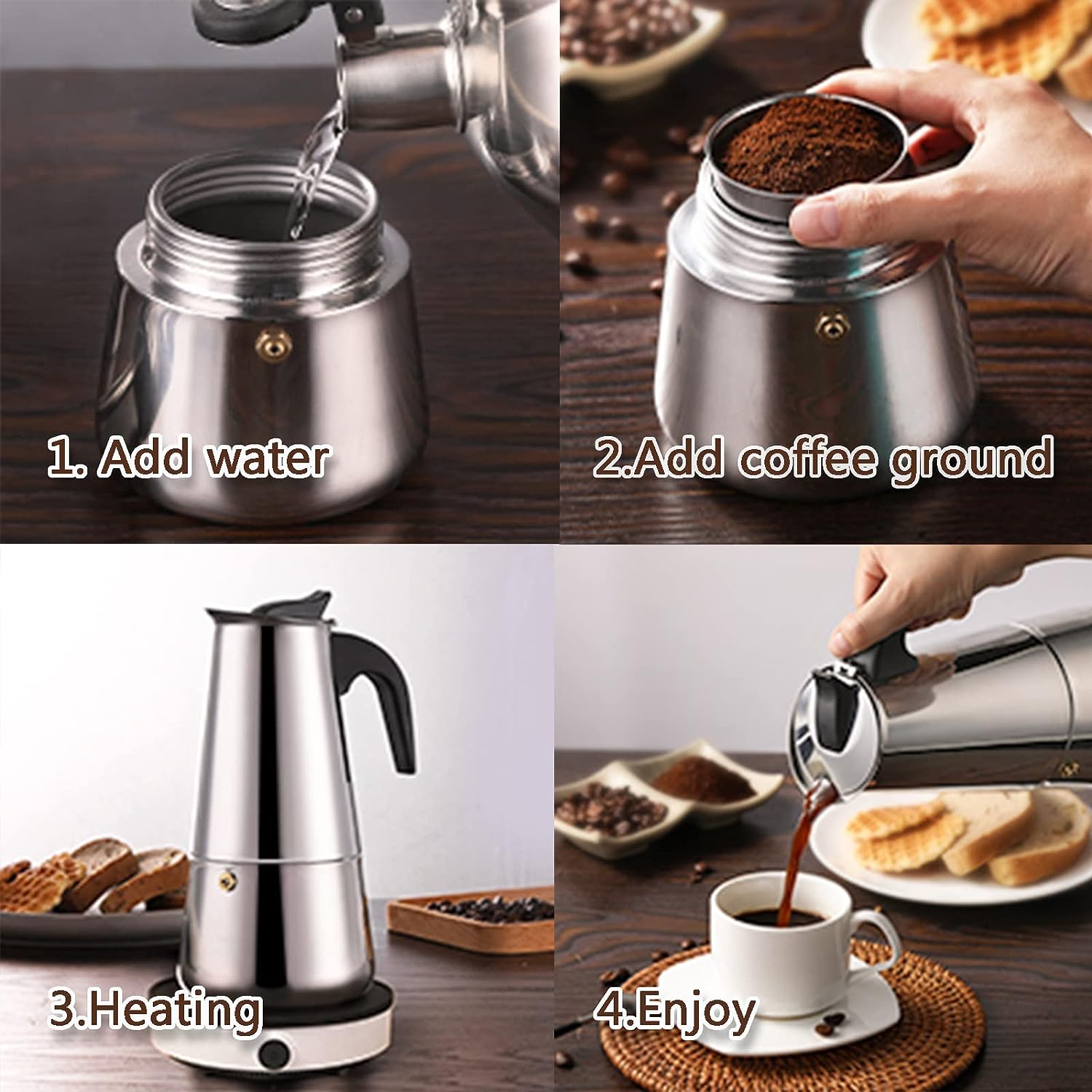 Cangkir kopi Moka, cangkir 4/6 - Coffee Equipment Wholesale ulasan dan harga
