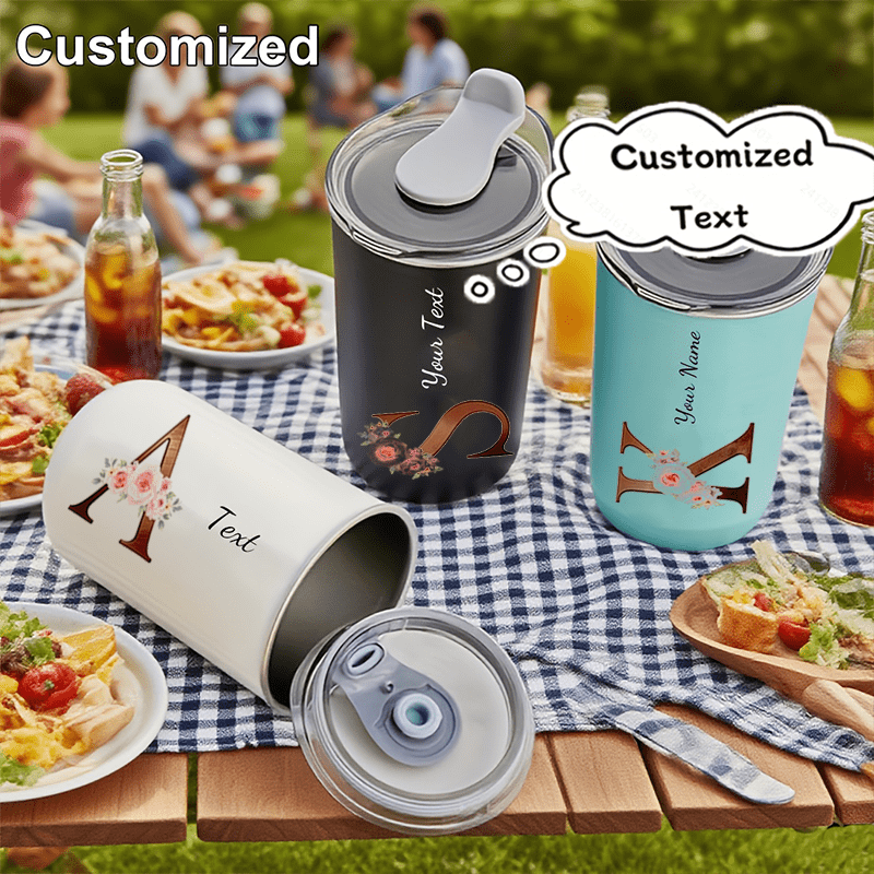 Tumbler Inisial Monogram Bunga - Coffee Equipment Eu ulasan dan harga