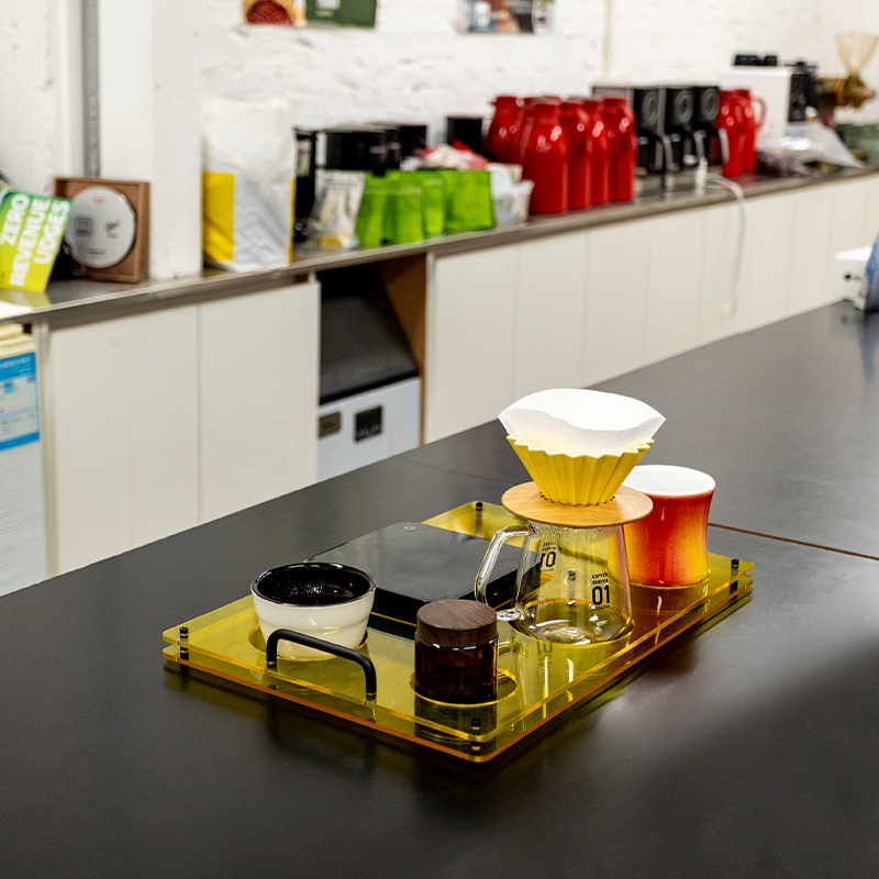 Nampan kopi akrilik, digunakan - Coffee Equipment Tray ulasan dan harga